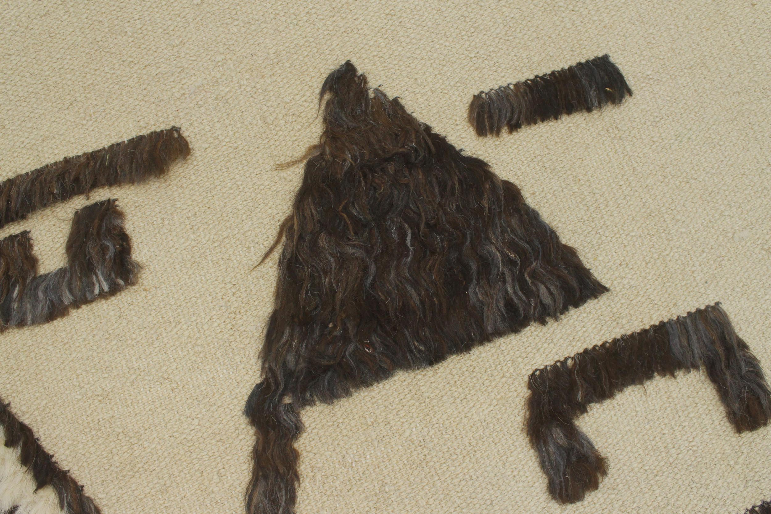 handmade Geometric Moroccan Hi Beige Brown Hand Knotted RECTANGLE 100% WOOL area rug 4' x 6'