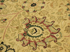 handmade Traditional New Mubashe Gold Black Hand Knotted RECTANGLE 100% WOOL area rug 10x14