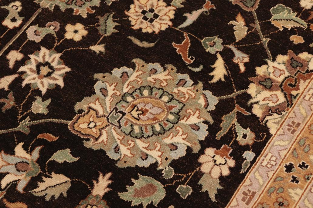 handmade Transitional Design Brown Tan Hand Knotted RECTANGLE 100% WOOL area rug 10'X14'