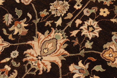 handmade Transitional Design Brown Tan Hand Knotted RECTANGLE 100% WOOL area rug 10' x 14'
