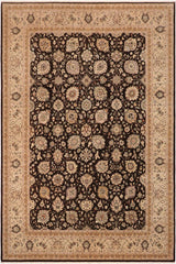 handmade Transitional Design Brown Tan Hand Knotted RECTANGLE 100% WOOL area rug 10'X14'