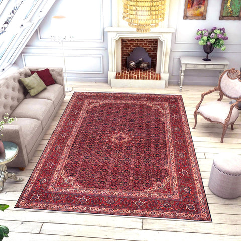 handmade Traditional Tabriz Blue Red Hand Knotted RECTANGLE 100% WOOL area rug 7 x 10