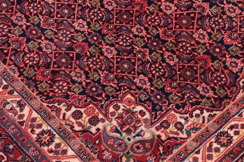 handmade Traditional Tabriz Blue Red Hand Knotted RECTANGLE 100% WOOL area rug 7 x 10