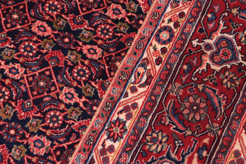 handmade Traditional Tabriz Blue Red Hand Knotted RECTANGLE 100% WOOL area rug 7 x 10