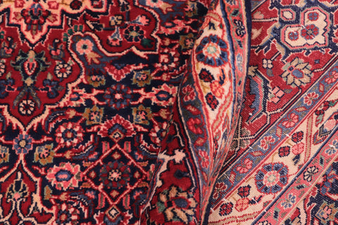 handmade Traditional Tabriz Blue Red Hand Knotted RECTANGLE 100% WOOL area rug 7 x 10