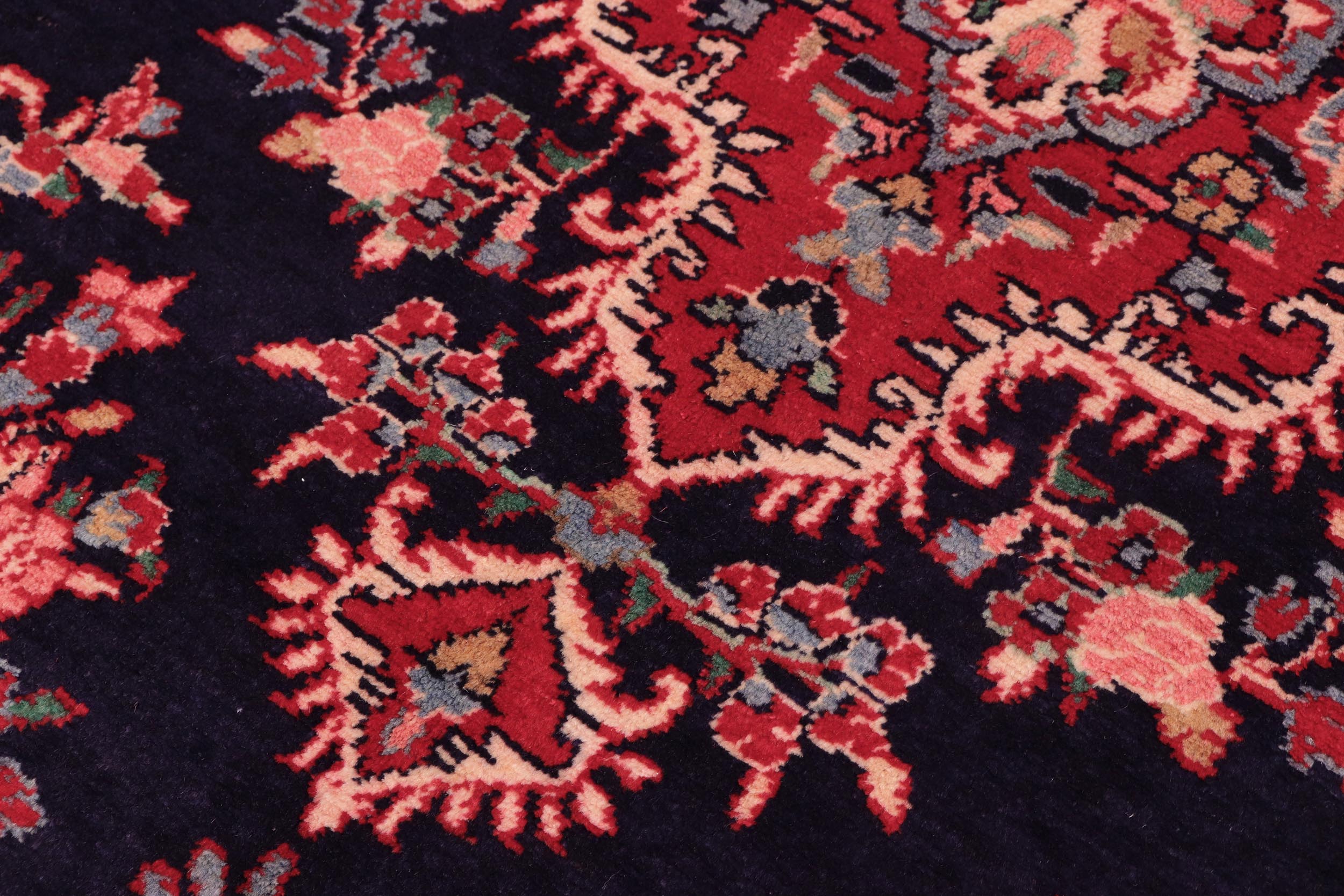 handmade Traditional Tabriz Blue Red Hand Knotted RECTANGLE 100% WOOL area rug 7 x 10