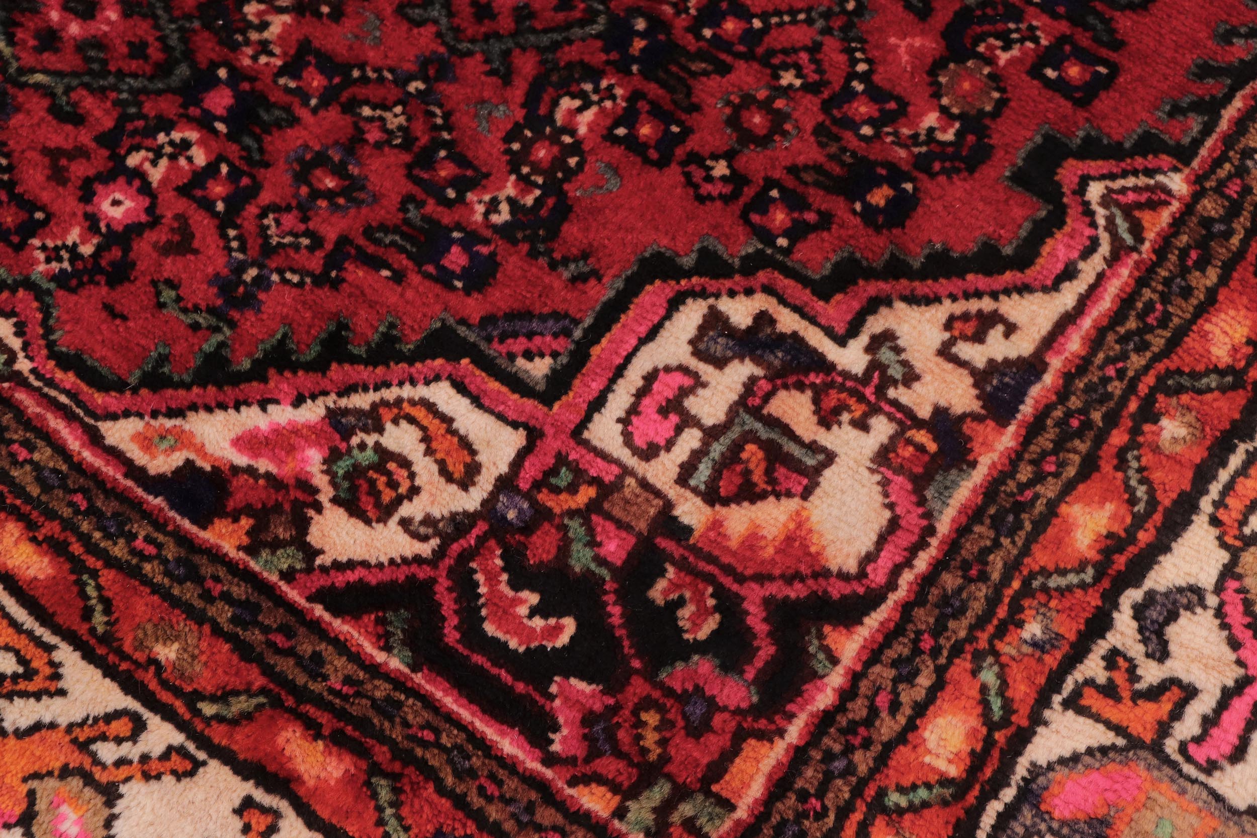 handmade Traditional Tabriz Red Beige Hand Knotted RECTANGLE 100% WOOL area rug 7 x 10