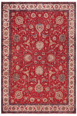 Vintage Antique Tabriz Butler Red/Beige Wool Rug - 10'3''X13'2''