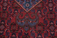 Traditional handmade Persian vintage distressed Red Blue Hand Knotted RECTANGLE 100% WOOL area rug 10X13