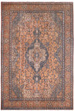 Vintage Antique Tabriz Hamilton Tan/Blue Wool Rug - 9'9'' x 13'0''