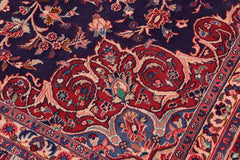 Traditional handmade Persian vintage distressed Blue Red Hand Knotted RECTANGLE 100% WOOL area rug 10X13