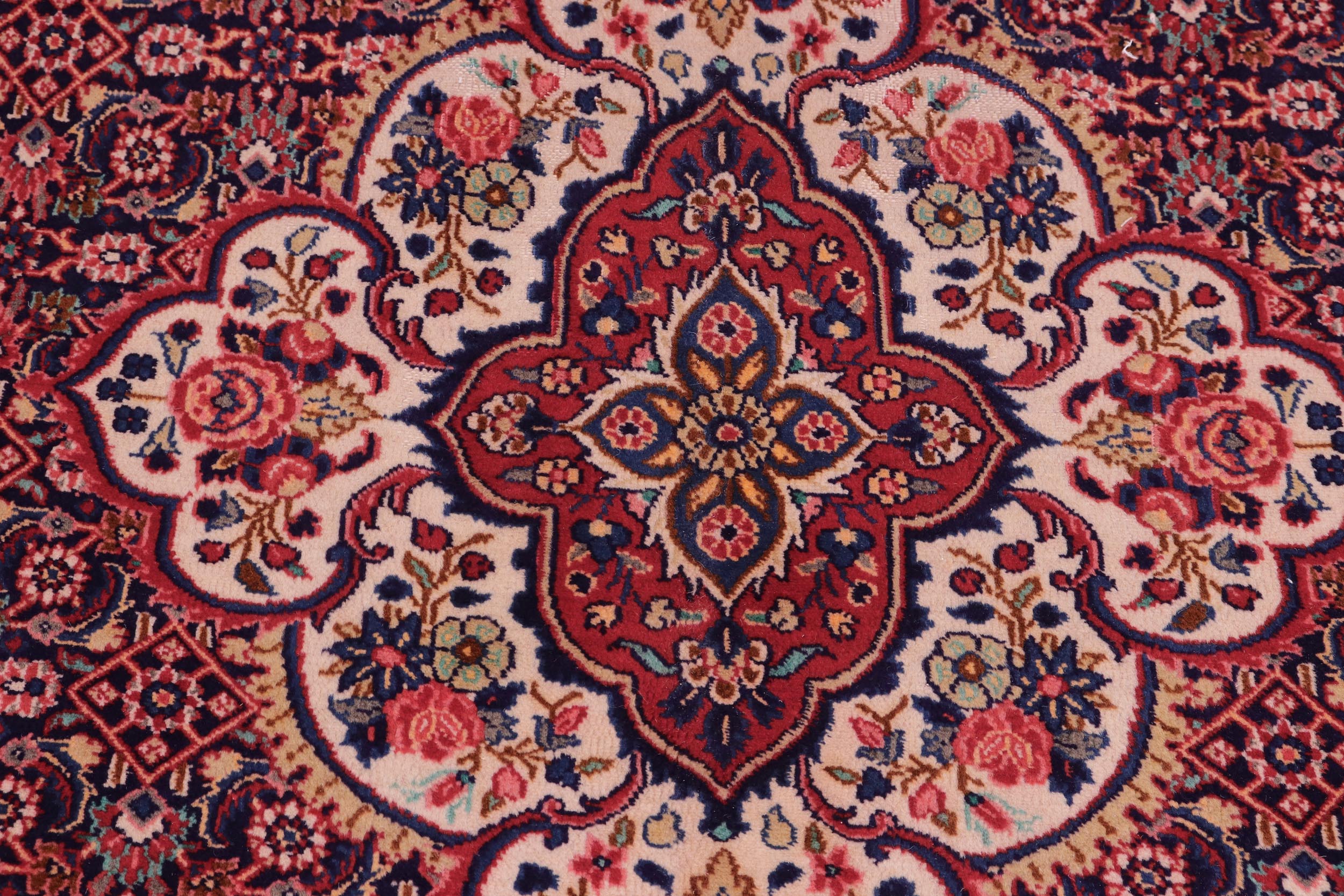 handmade Traditional Tabriz Blue Red Hand Knotted RECTANGLE 100% WOOL area rug 10 x 13