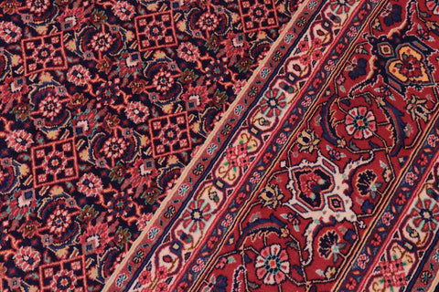 handmade Traditional Tabriz Blue Red Hand Knotted RECTANGLE 100% WOOL area rug 10 x 13