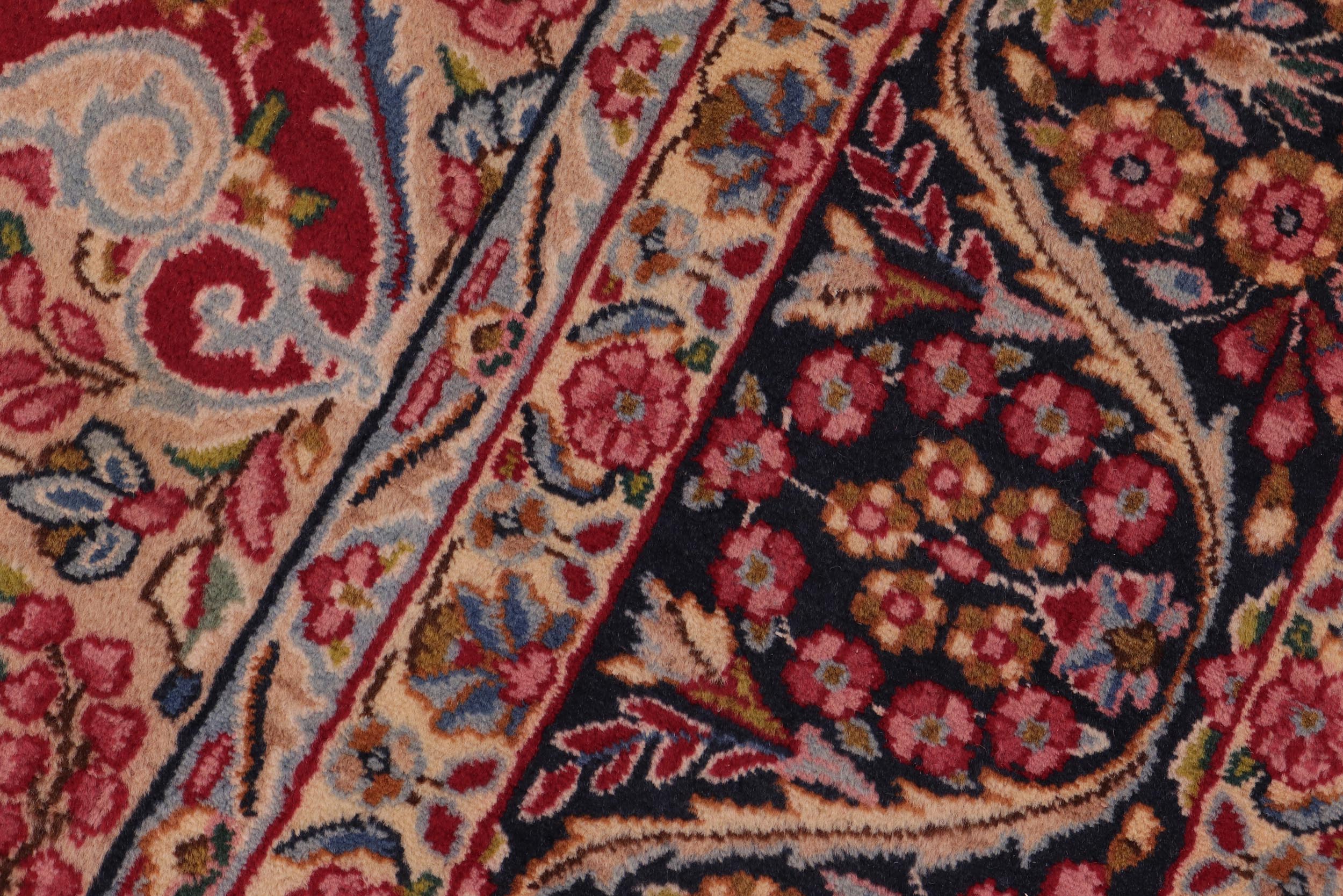 handmade Traditional Tabriz Red Blue Hand Knotted RECTANGLE 100% WOOL area rug 10 x 13