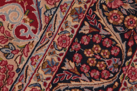 handmade Traditional Tabriz Red Blue Hand Knotted RECTANGLE 100% WOOL area rug 10 x 13