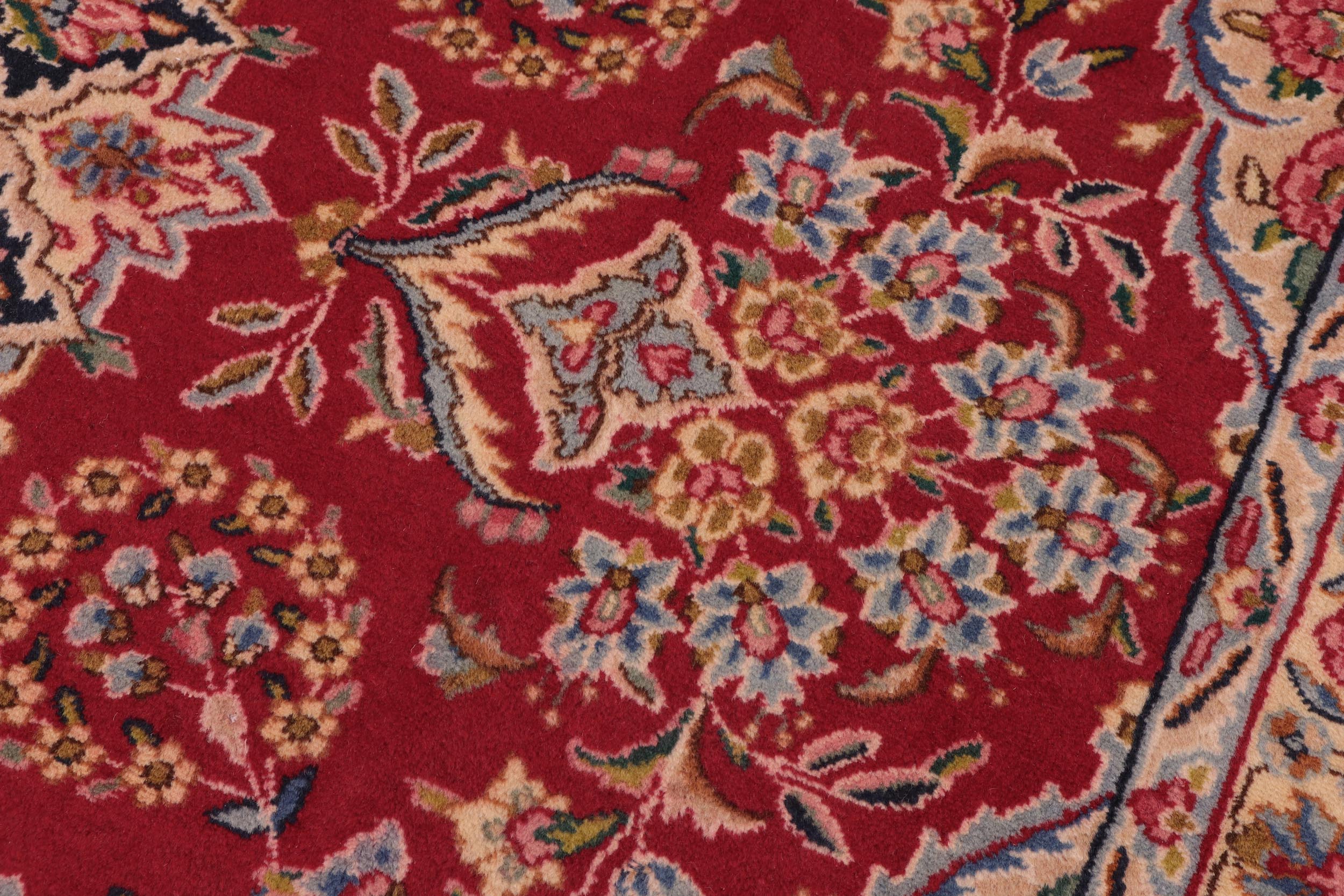 handmade Traditional Tabriz Red Blue Hand Knotted RECTANGLE 100% WOOL area rug 10 x 13