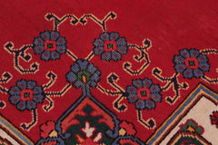 Traditional handmade Persian vintage distressed Red Blue Hand Knotted RECTANGLE 100% WOOL area rug 10X13