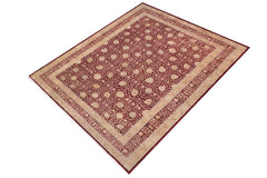 handmade Traditional Design Drk. Red Drk. Red Hand Knotted RECTANGLE 100% WOOL area rug 10'X14'