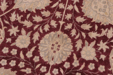 handmade Traditional Design Drk. Red Drk. Red Hand Knotted RECTANGLE 100% WOOL area rug 10'X14'