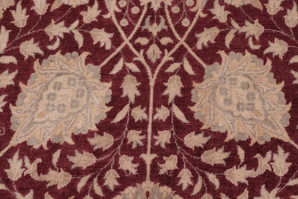 handmade Traditional Design Drk. Red Drk. Red Hand Knotted RECTANGLE 100% WOOL area rug 10'X14'
