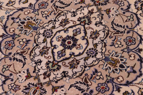 handmade Traditional Nahin Beige Tan Hand Knotted RECTANGLE 100% WOOL area rug 8 x 12