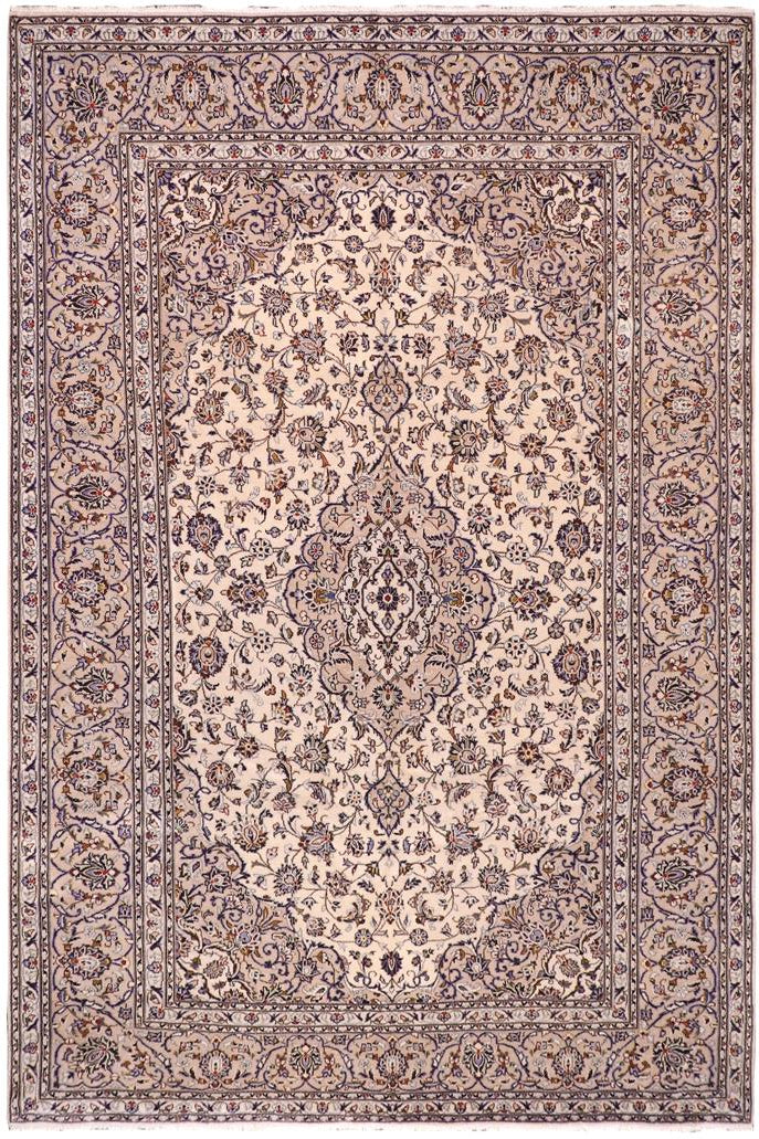 handmade Traditional Nahin Beige Tan Hand Knotted RECTANGLE 100% Wool Pile area rug 8x12