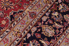 Traditional handmade Persian vintage distressed Red Purple Hand Knotted RECTANGLE 100% WOOL area rug 10X14