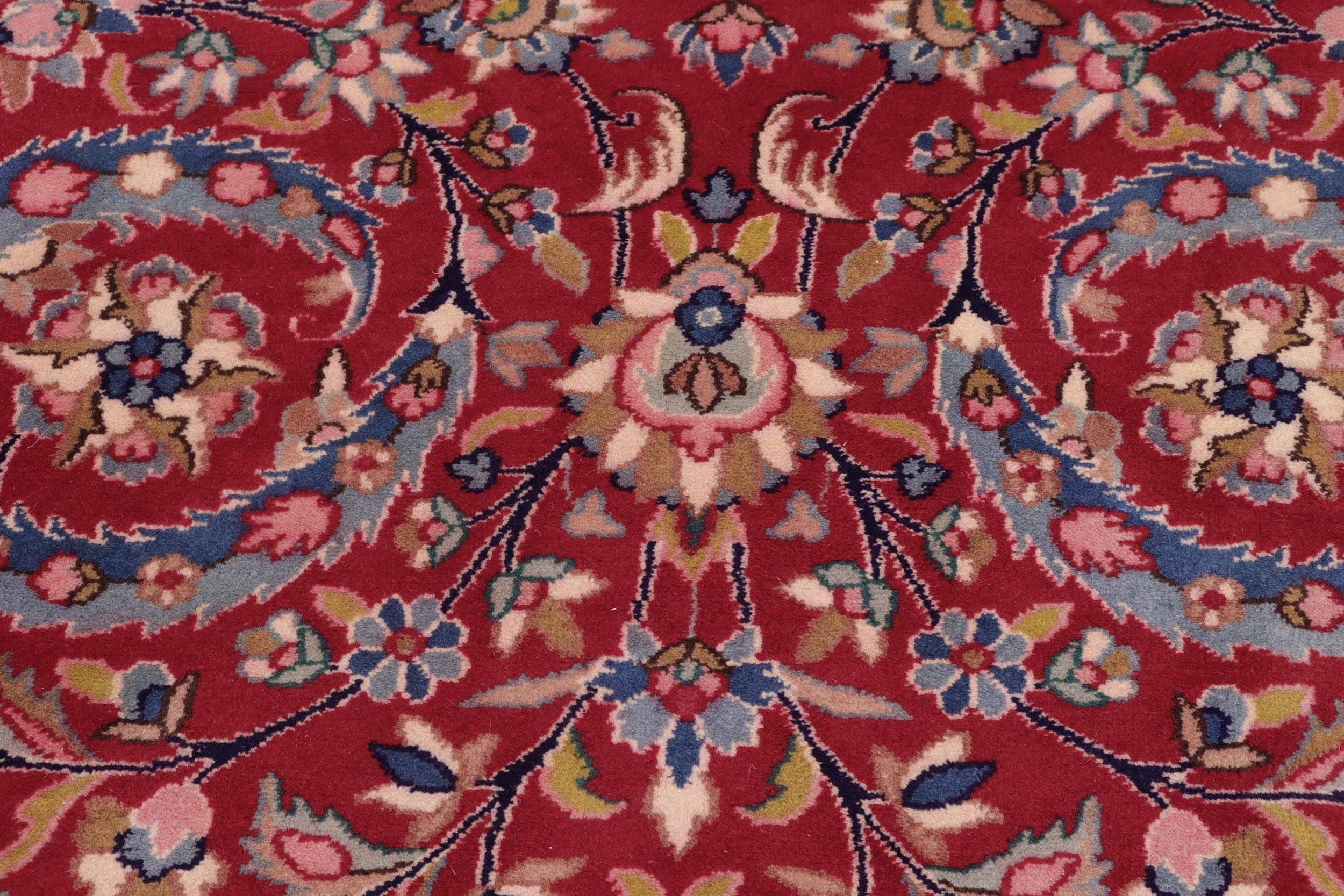 handmade Traditional Tabriz Red Blue Hand Knotted RECTANGLE 100% WOOL area rug 10 x 13