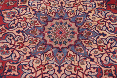 Traditional handmade Persian vintage distressed Red Blue Hand Knotted RECTANGLE 100% WOOL area rug 10X13