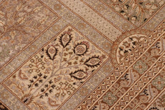 handmade Traditional Design Multi Lt. Gray Hand Knotted RECTANGLE 100% WOOL area rug 10'X14'