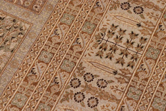 handmade Traditional Design Multi Lt. Gray Hand Knotted RECTANGLE 100% WOOL area rug 10'X14'