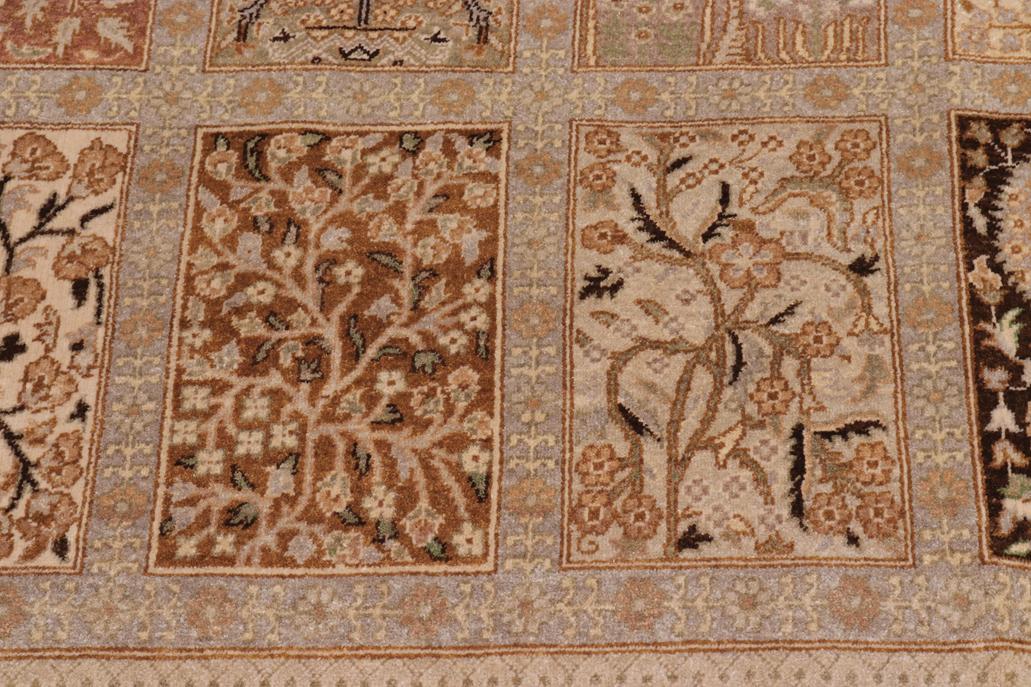 handmade Traditional Design Multi Lt. Gray Hand Knotted RECTANGLE 100% WOOL area rug 10'X14'