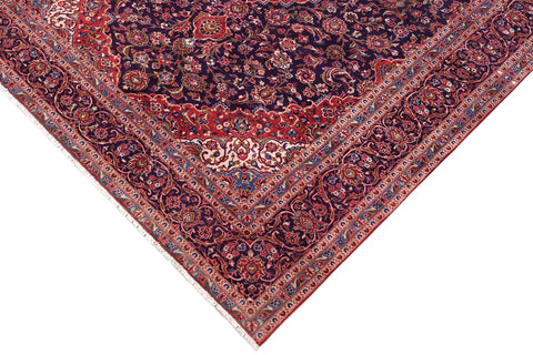 handmade Traditional Tabriz Blue Red Hand Knotted RECTANGLE 100% WOOL area rug 10 x 13