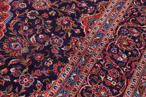 handmade Traditional Tabriz Blue Red Hand Knotted RECTANGLE 100% WOOL area rug 10 x 13