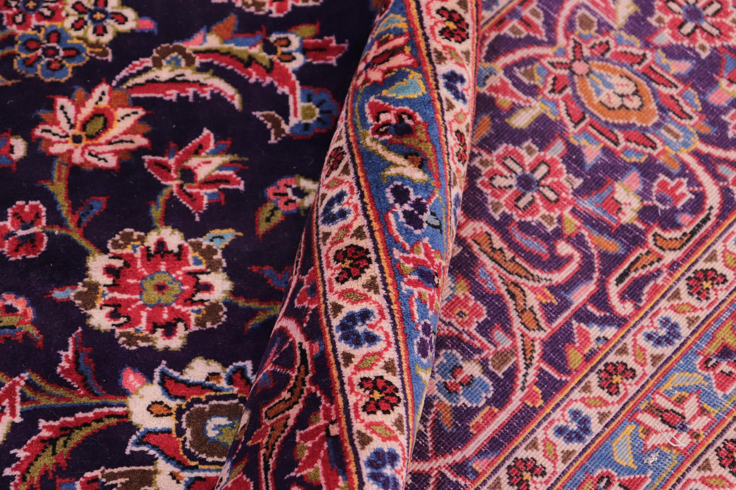 handmade Traditional Tabriz Blue Red Hand Knotted RECTANGLE 100% WOOL area rug 10 x 13