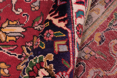 handmade Traditional Tabriz Red Purple Hand Knotted RECTANGLE 100% WOOL area rug 8 x 11