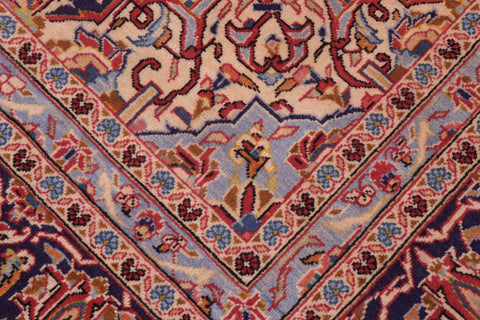 handmade Traditional Kashan Red Purple Hand Knotted RECTANGLE 100% WOOL area rug 8 x 12