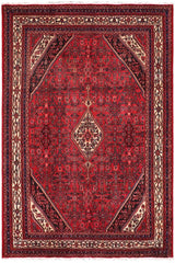 handmade Traditional Tabriz Red Beige Hand Knotted RECTANGLE 100% Wool Pile area rug 8x12