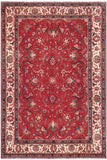 Vintage Antique Tabriz Chan Red/Beige Wool Rug - 8'10'' x 11'10''