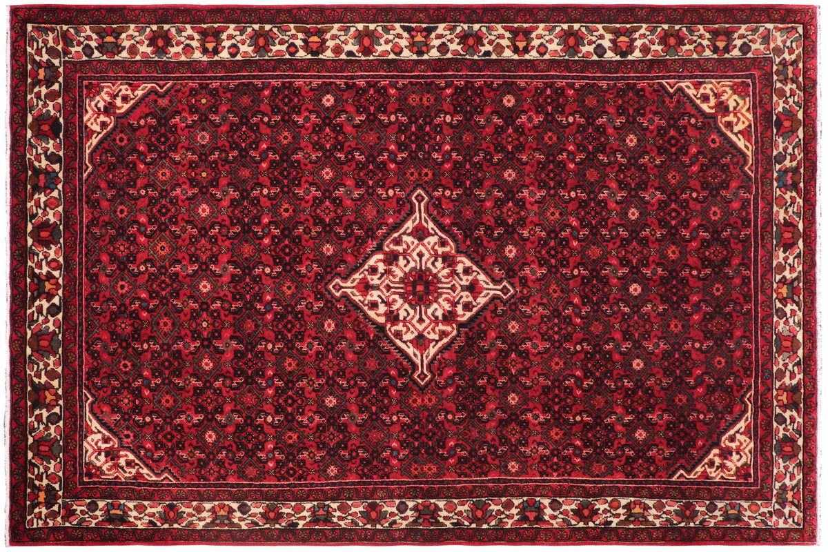 handmade Traditional Tabriz Red Beige Hand Knotted RECTANGLE 100% WOOL area rug 7 x 10