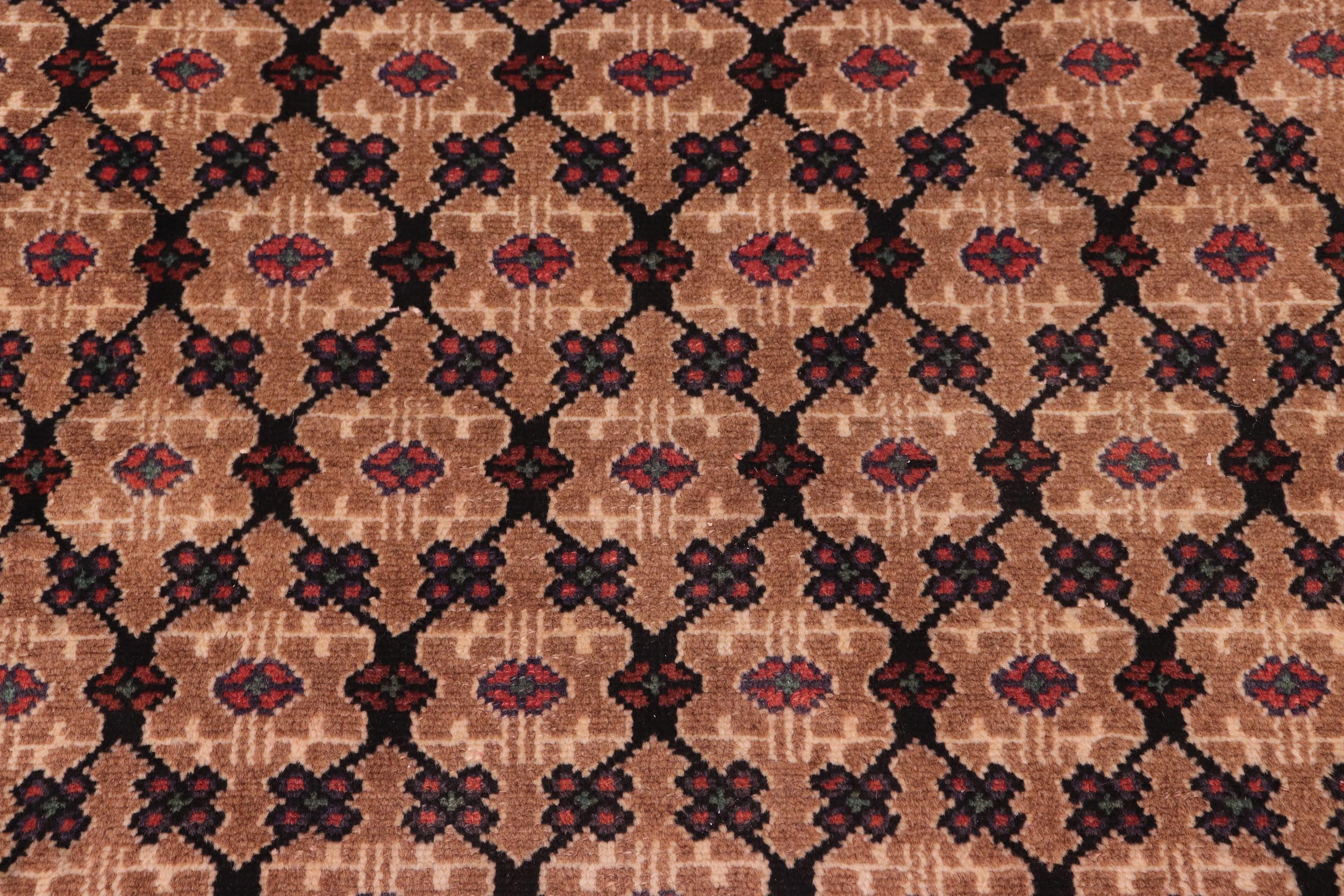 handmade Traditional Tabriz Mahi Brown Blue Hand Knotted RECTANGLE 100% WOOL area rug 6 x 10