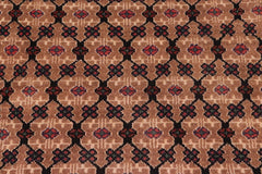 handmade Traditional Tabriz Mahi Brown Blue Hand Knotted RECTANGLE 100% Wool Pile area rug 6x10