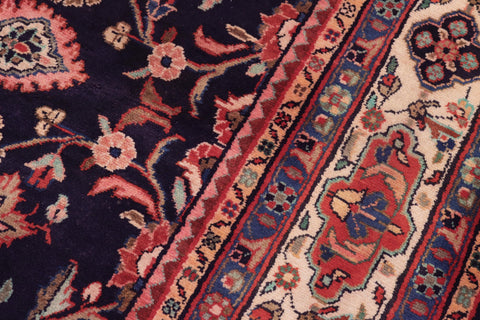 handmade Traditional Ardbeel Blue Beige Hand Knotted RECTANGLE 100% WOOL area rug 7 x 10