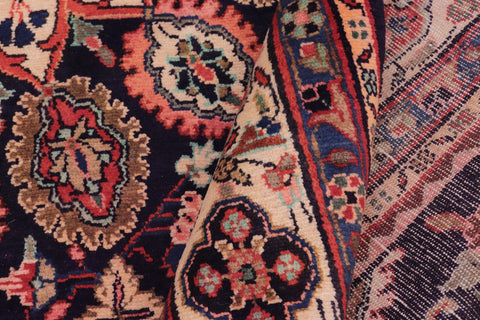 handmade Traditional Ardbeel Blue Beige Hand Knotted RECTANGLE 100% WOOL area rug 7 x 10