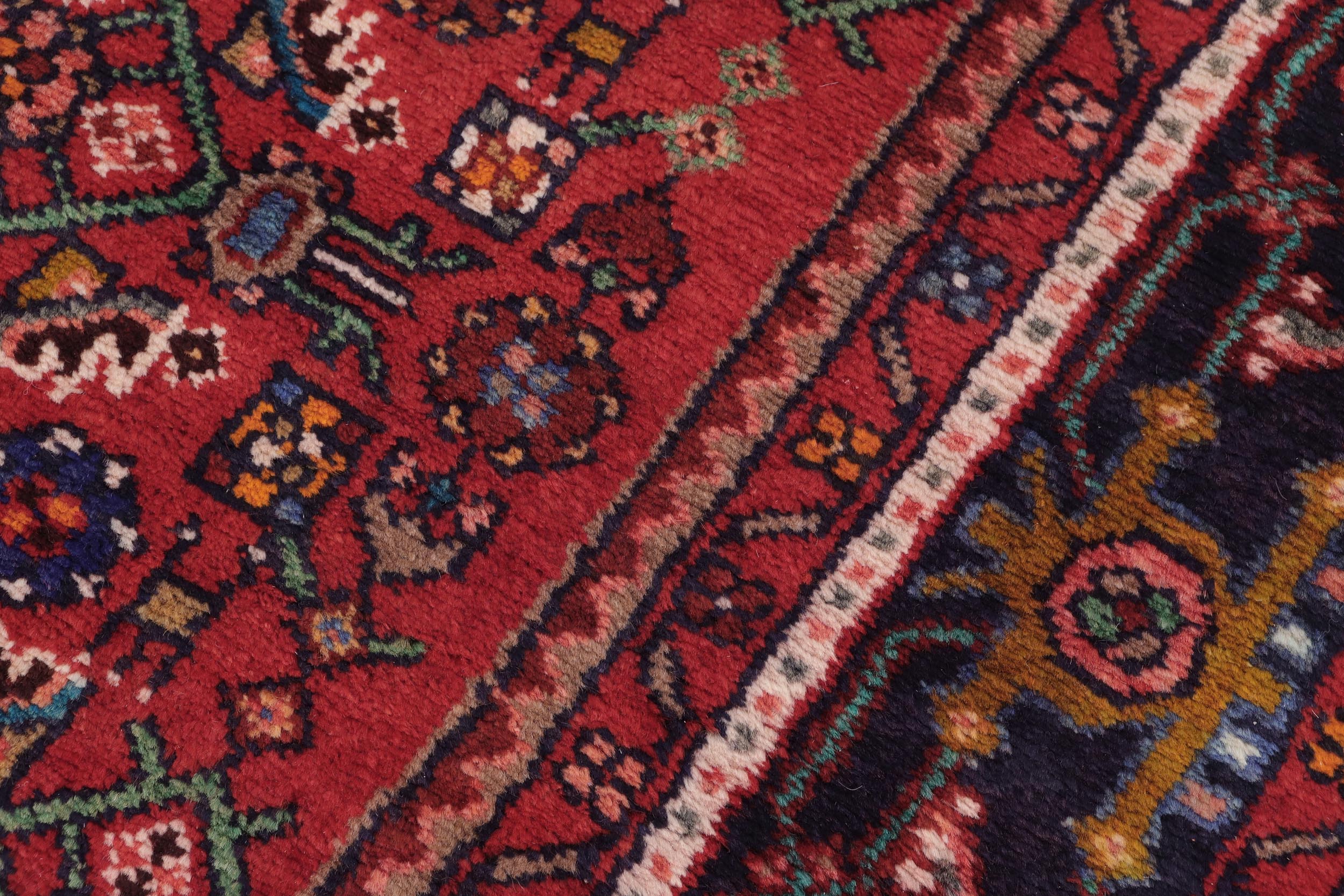 handmade Traditional Tabriz Red Blue Hand Knotted RECTANGLE 100% WOOL area rug 6 x 10