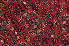 handmade Traditional Tabriz Red Blue Hand Knotted RECTANGLE 100% Wool Pile area rug 6x10