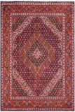 Vintage Antique Tabriz Mahi Jenkins Purple/Rust Wool Rug - 10'0'' x 12'7''