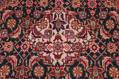 handmade Vintage Tabriz Mahi Purple Rust Hand Knotted RECTANGLE 100% WOOL area rug 10' x 13'