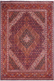 Vintage Antique Tabriz Mahi Jenkins Purple/Rust Wool Rug - 10'0'' x 12'7''