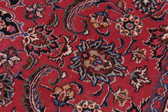 Traditional handmade Persian vintage distressed Red Blue Hand Knotted RECTANGLE 100% WOOL area rug 10X13